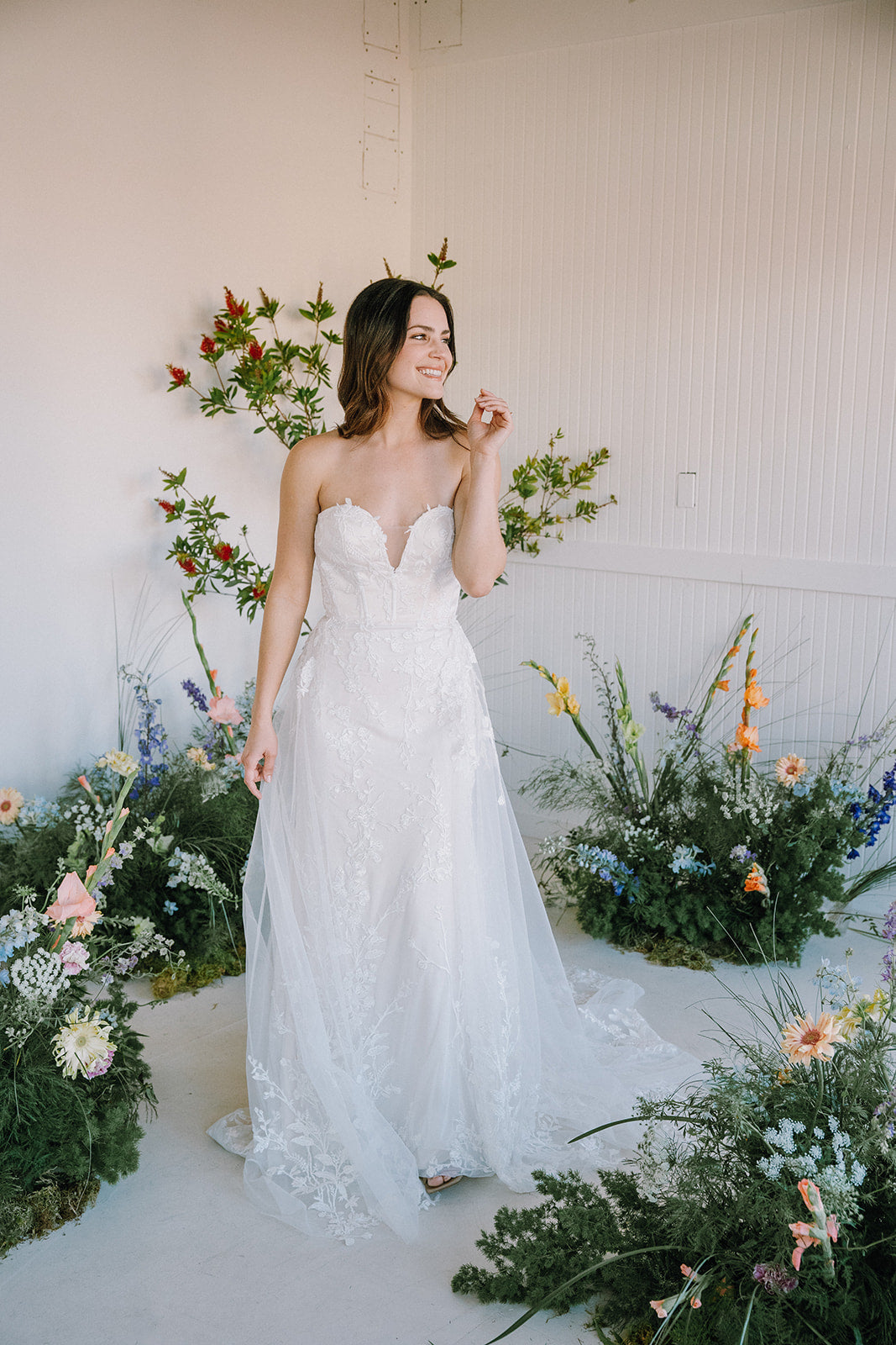 The Eloise Gown with Overskirt