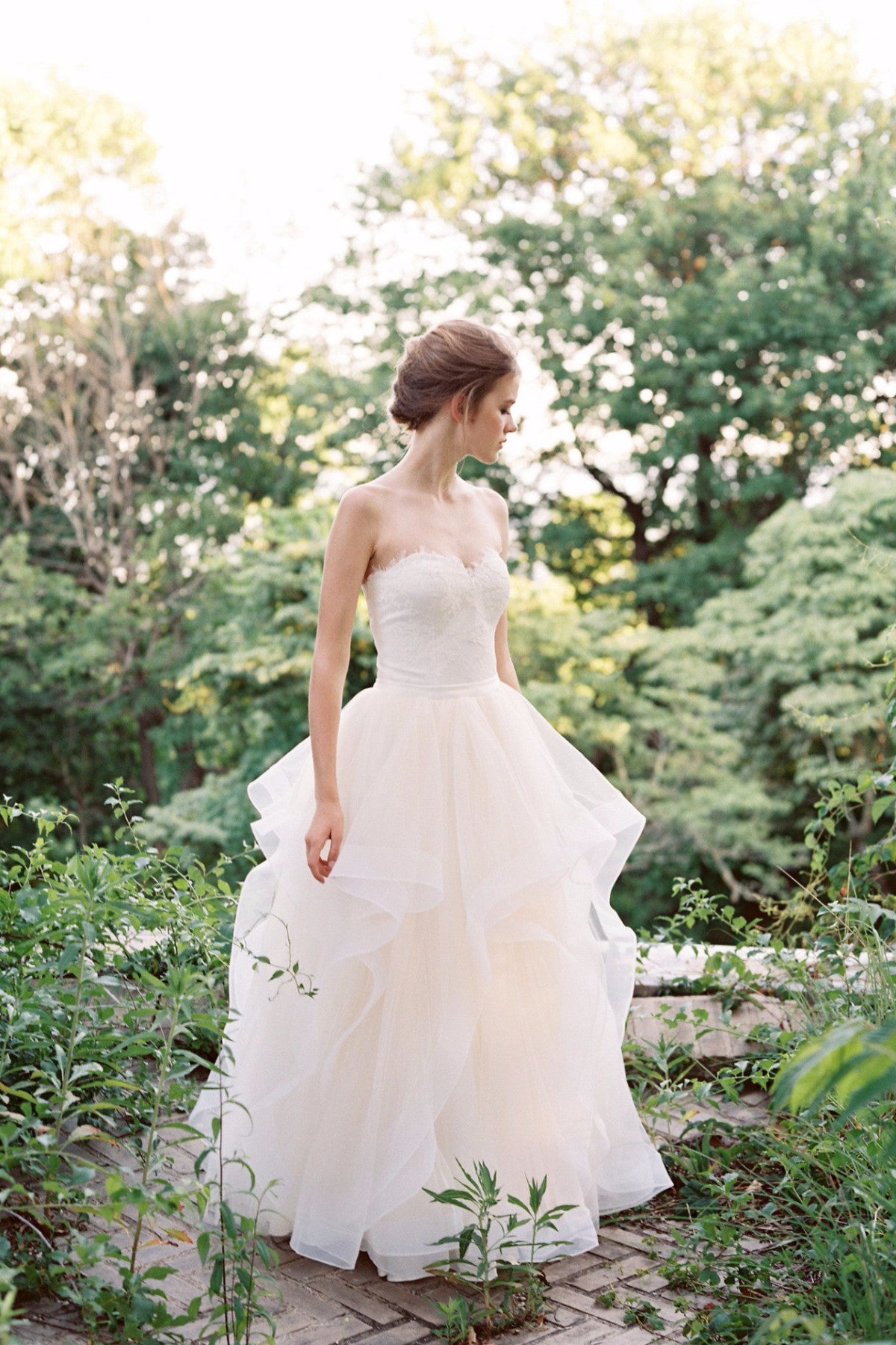 Verona Corset &amp; Big Celebration Skirt - Bridal Separates. Custom made wedding dress by Lace &amp; Liberty