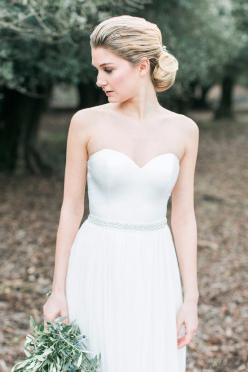 Classic Satin Bridal Corset - Bridal Separates - Custom made wedding dress with Lace &amp; Liberty