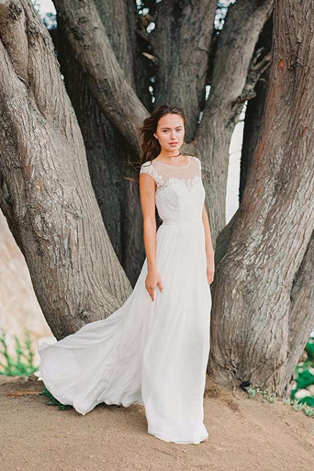 Muse bridal chiffon skirt &amp; Phoenix dress. Custom made wedding dress by Lace &amp; Liberty