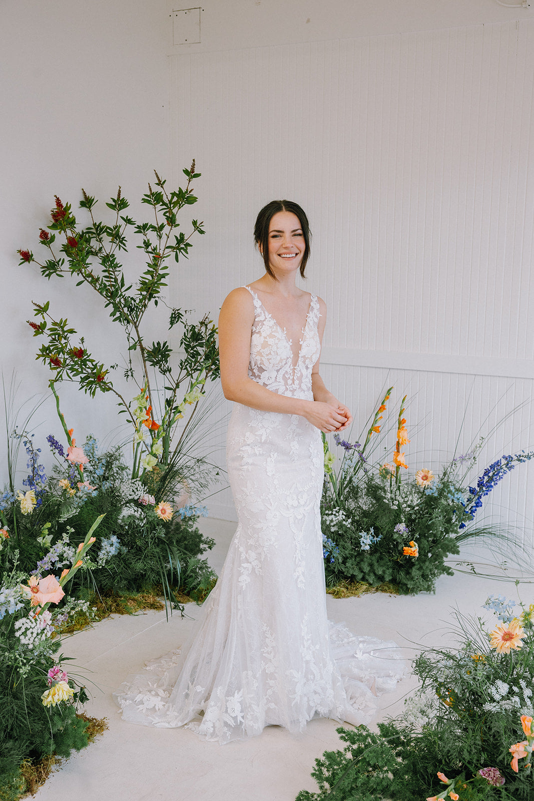 The Reina Gown in White